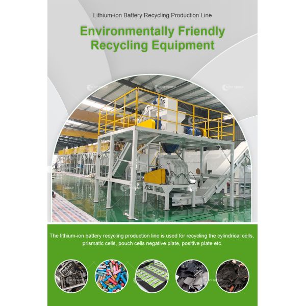 Electric Power Fuel Pollution Free Lithium-ion Battery Recycle Plant with High Recovery Rate