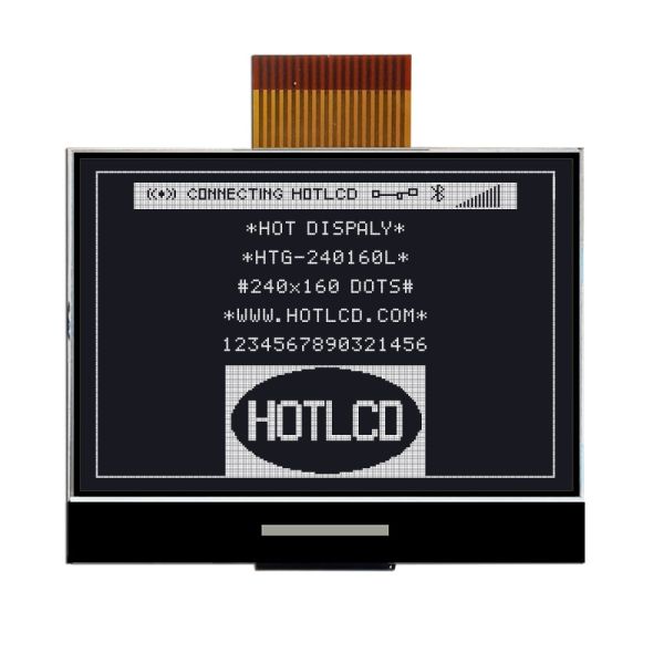 18PIN 240x160 COG LCD Module UC1698 With Side White Backlight HTG240160L