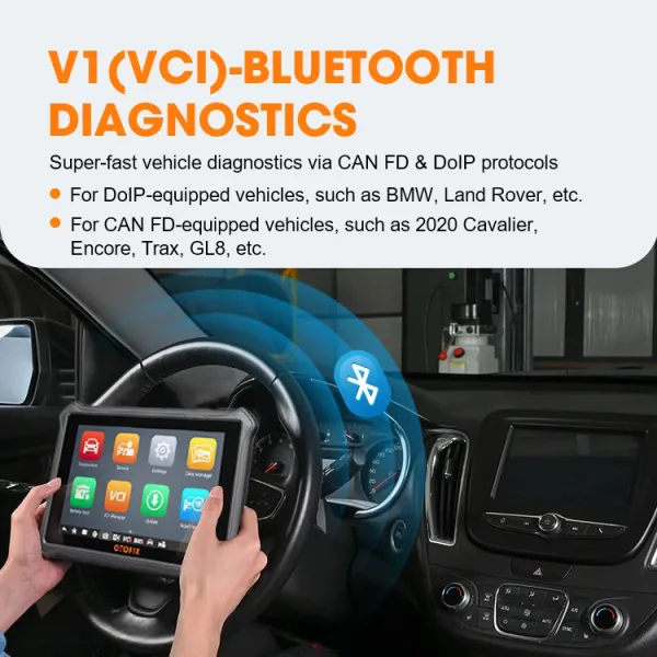 OTOFIX D1 Bluetooth Automotive Scan Tool All System Automotive Diagnostic Tool Bidirectional OBD2 Scanner 2 Year Free up