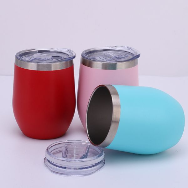 12oz 304 Stainless Steel Double Wall Thermos Mug U Shaped