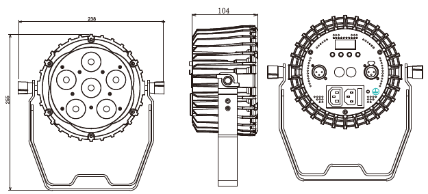 Magikpar series 6 LED mini RGBWA Good Color Mixing LED par can stage light