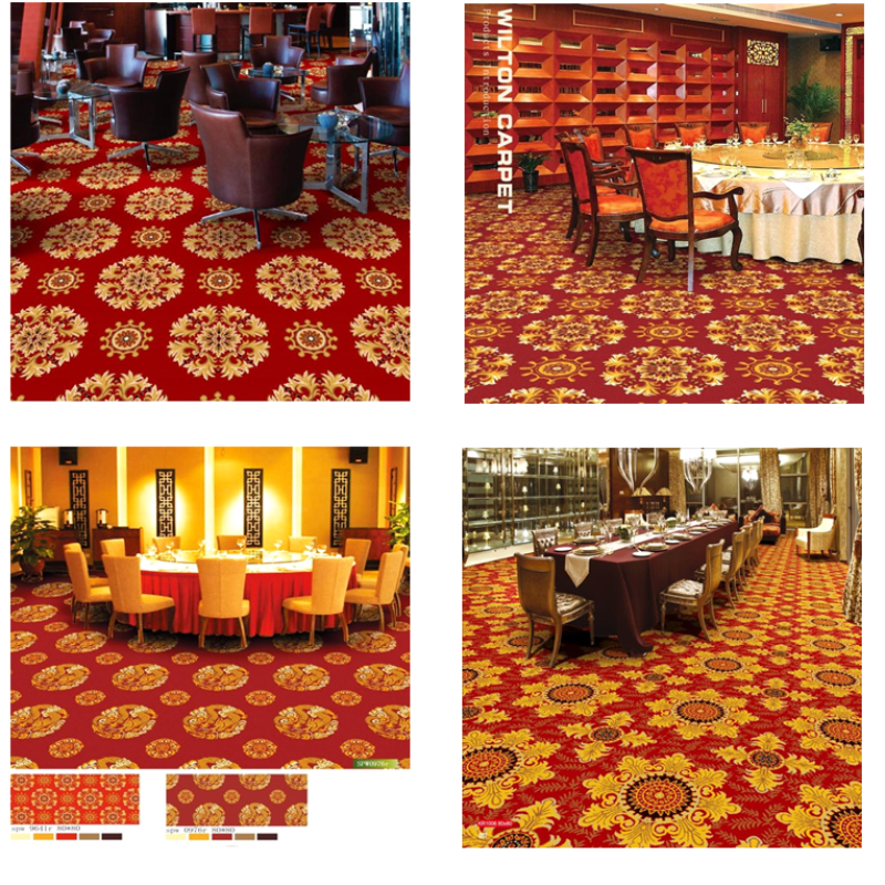 Star Hotel Carpet Flooring / Wilton Patterned Carpets Skid Resistance