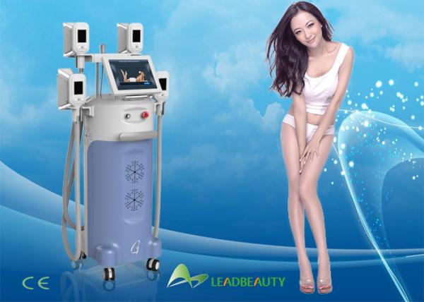 Quality 4 handles Continous Vacuum Cryolipolysis Slimming Machine For Losing Weight for sale