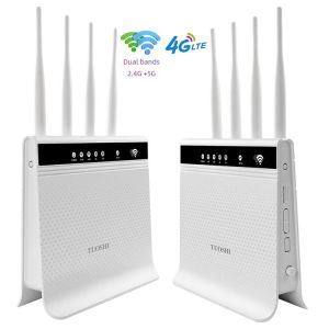 China OEM CAT4 CAT6 32 Users Dual Band 4G LTE WIFI Router Unlock 1200mbps Band Lock CPE wholesale