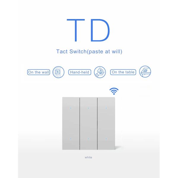 Wireless Zigbee Smart Switch Wall / Table / Handheld Scene Control Switch