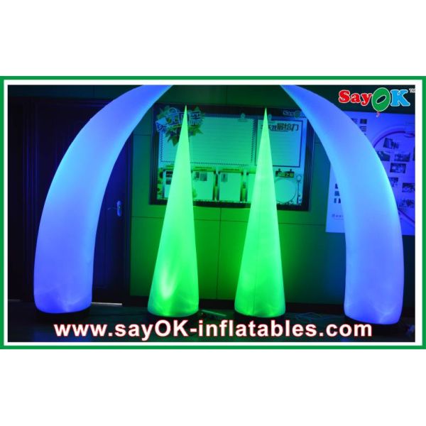 Fashion Customized Inflatable LED Light Logo Printing With Air Blower