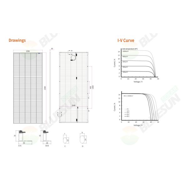 High Efficiency 96 Cells Monocrystalline 600Watts Shingled Solar Panel Overlap Mono 600w 48v 24v Solar Panels