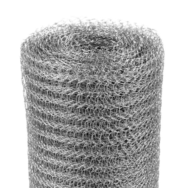 Double Wires Woven Stainless Steel Knitted Mesh 99% Filter Rating Liquid Filter Elements