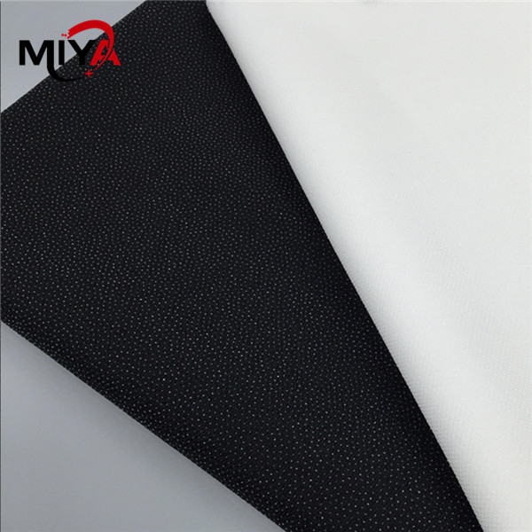 China Garment 100% Polyester Woven Fusible Interlining Plain Weave wholesale