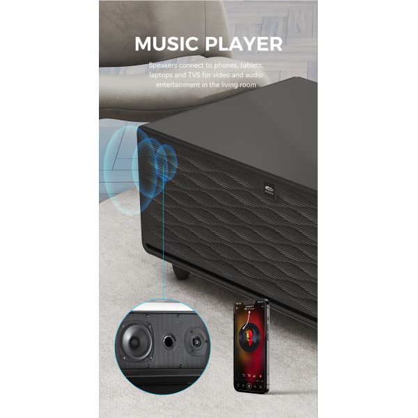 Multifunctional Smart Coffee Table with Wireless Charging and 0-8 Temperature Range