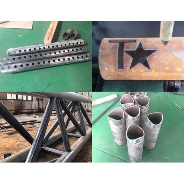 3 Axis CNC Intersecting Plasma Flame Pipe Cutting Machine With High End Technical Program