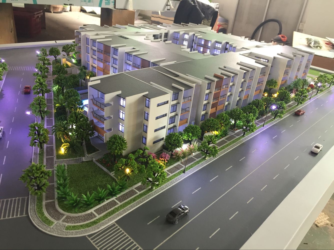 Abs and acrylic material architectural scale model making in China
