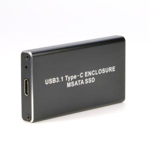China USB3.1 Type-C USB-C to mSATA SSD HDD Case Enclosure 50mm wholesale