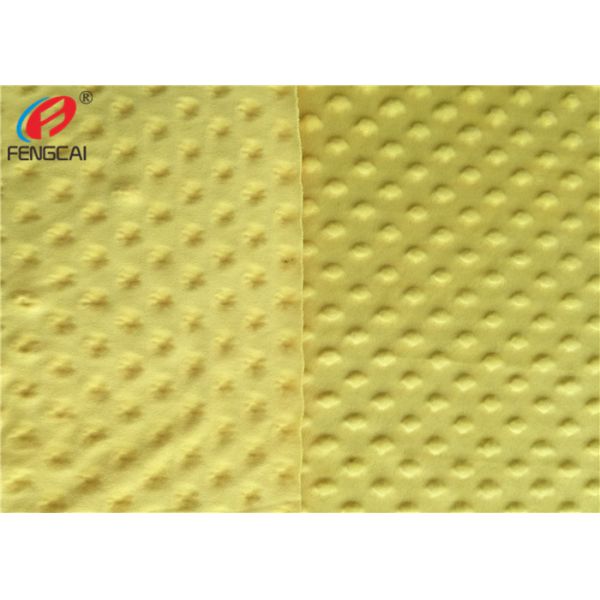 Super Soft 100% Polyester Baby Blanket Minky Dot Minky Plush Fabric