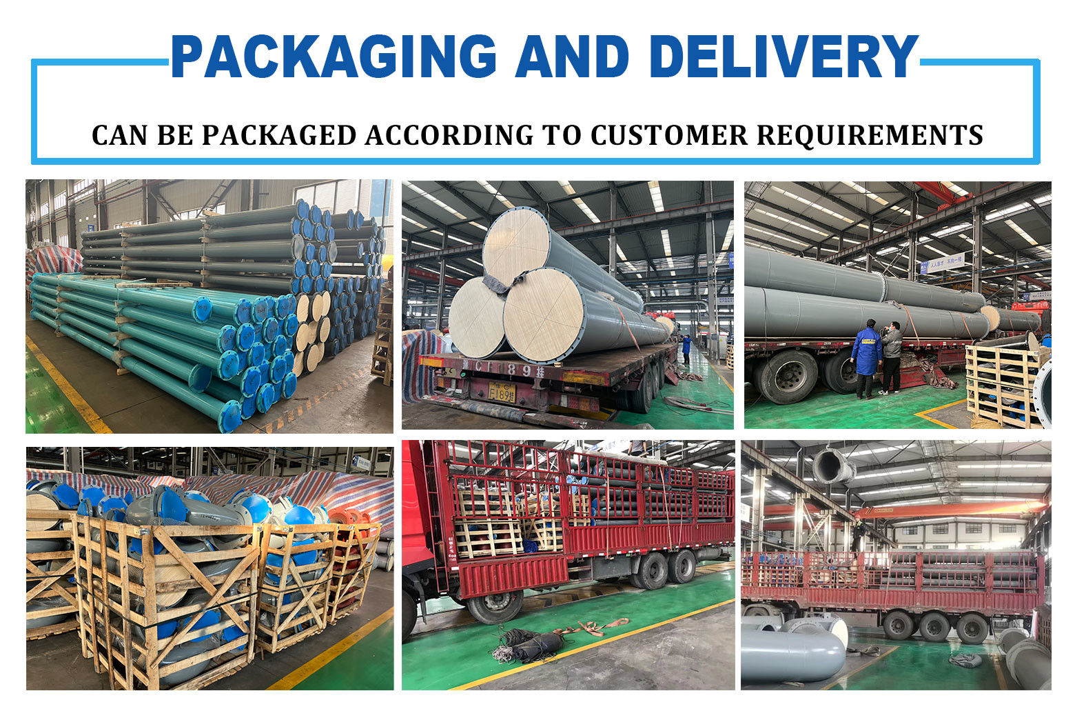 Rubber Coated Pipeline With Good Flexibility Customized Support