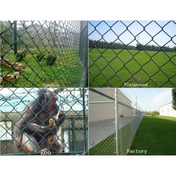 3.8mm 50mm * 50mm Pvc Coated Chain Link Fence 2m * 10m Per Roll