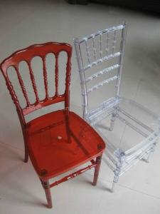 China Banquet chair clear resin napoleon chair on sale