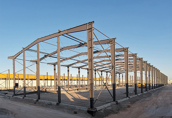 Welded H Section Steel Structure Warehouse Industrial Design Style