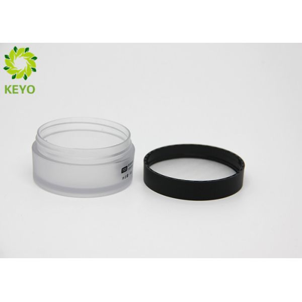 Matte Finish PET Plastic Face Mask Jar 50g Round Skin Cream Containers