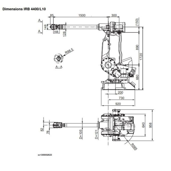 Abb Irb 4400 Datasheet Accuracy 0.05mm For Industrial Robot Supplier