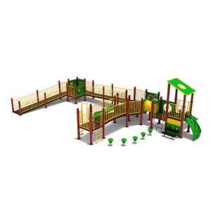 China Customized Plastic Slide Outdoor Recreation Playground Equipment Preschool wholesale