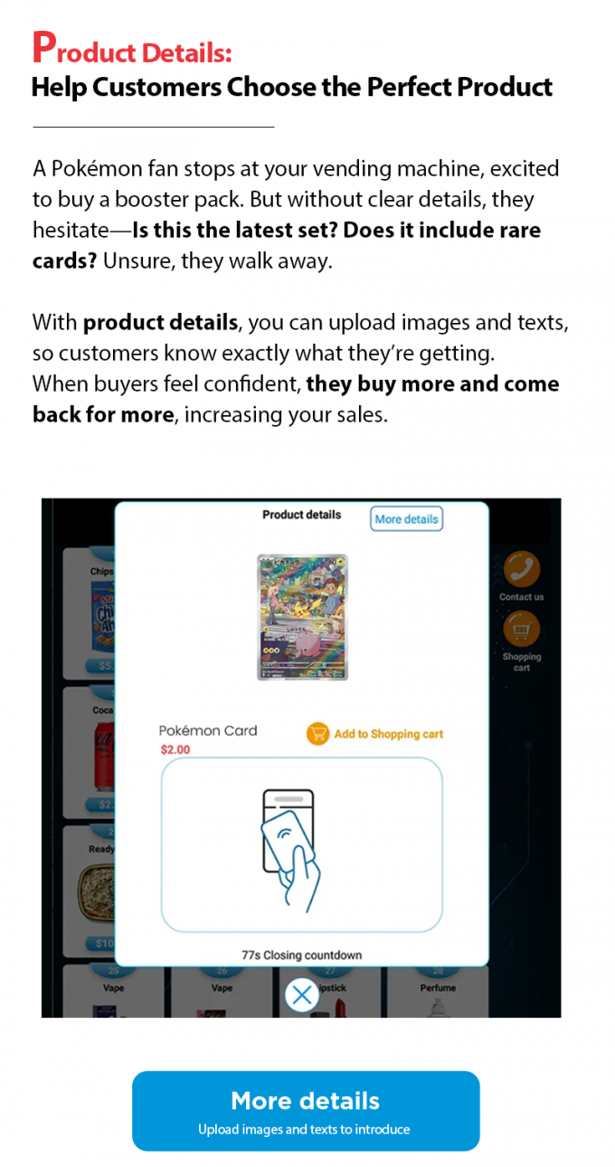 270-720 Capacity Monster Collection Vending Machine with Cooling System 3-20°C and 24V Electric Heating Defogging