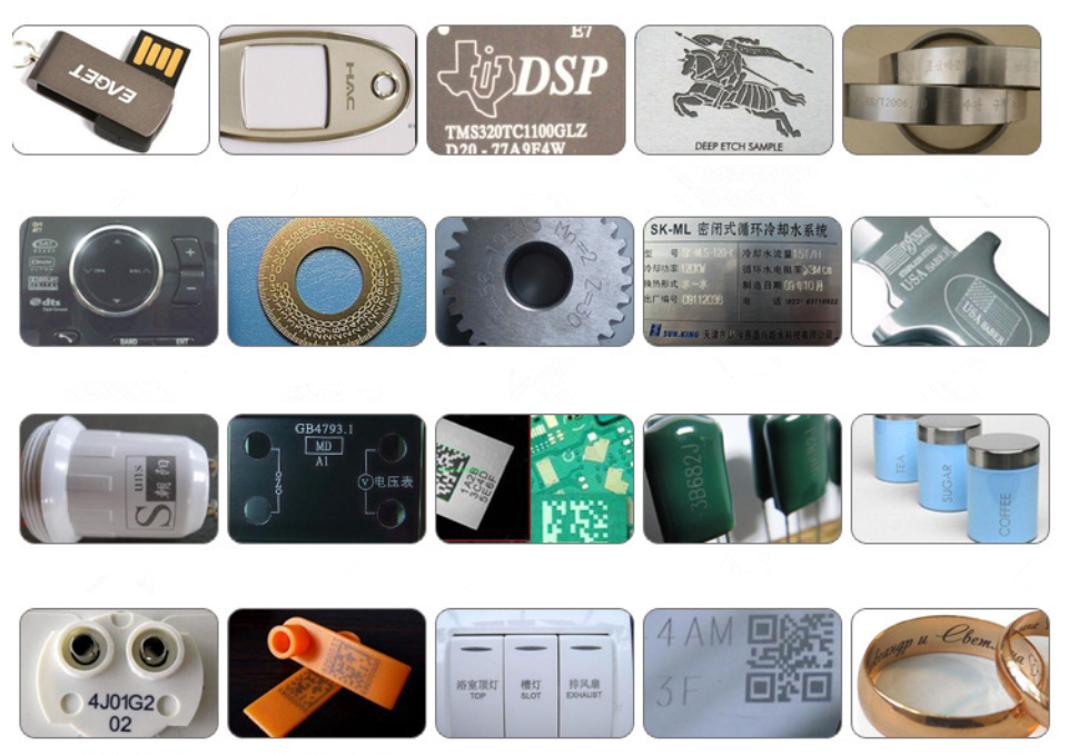 20W Fiber Laser Marking Machine With Multi Station Rotating Tools Featured