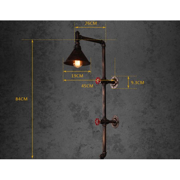 Vintage Filament Bulb Wall Lights Wall Decoration Broze Tube Retro Furniture