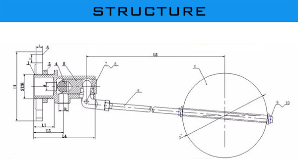 High Performance Water Tank Ball Valve , Stainless Steel 304 Level Ball Float Valve
