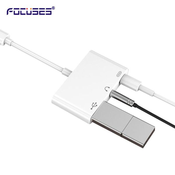 Multi Function 3 Ports USB OTG Cable Adapter FCC USB OTG Hub