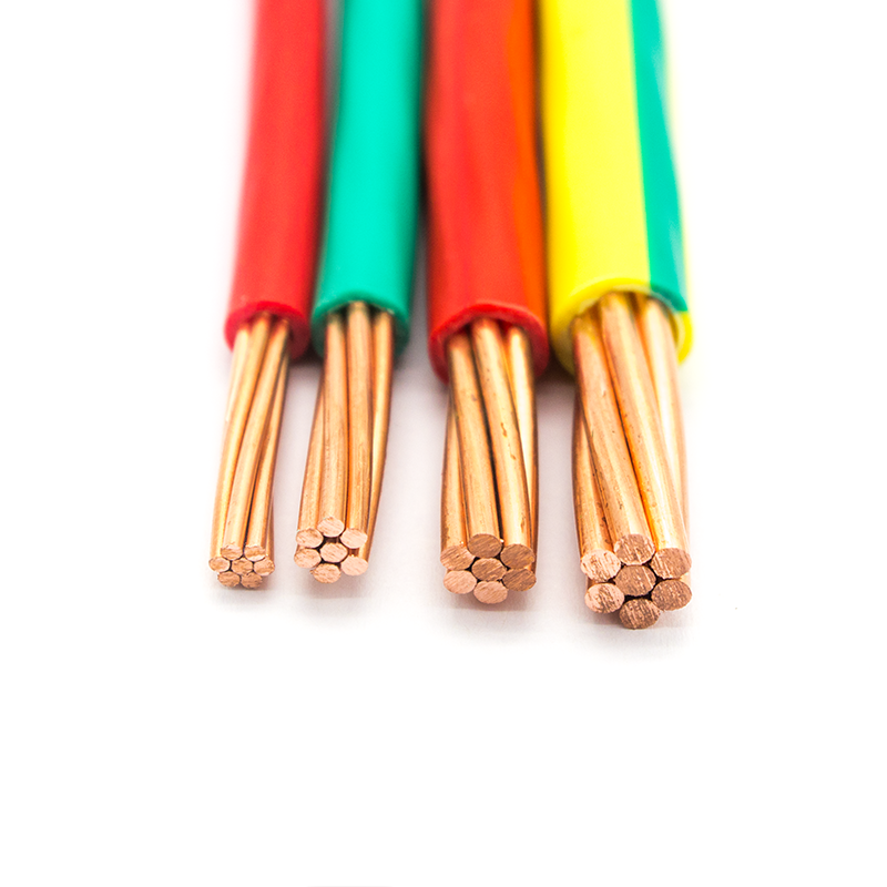 Fireproof building CE certification OFC copper PVC colorful electrical BV cables