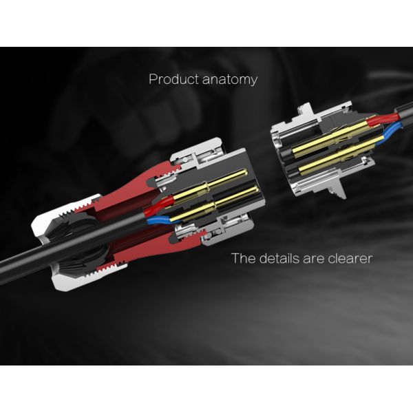 M24 Electrical 3 Pin Industrial Waterproof Power Connector IP68 Waterproof Connector