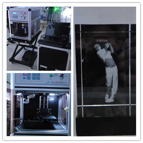 China Custom 3D Glass Engraving Machine , Glass Etching Equipment High Stability wholesale