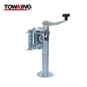 China Bolt On Swivel Trailer Jack Stand 1000lbs Capacity Topwind With Footplate wholesale