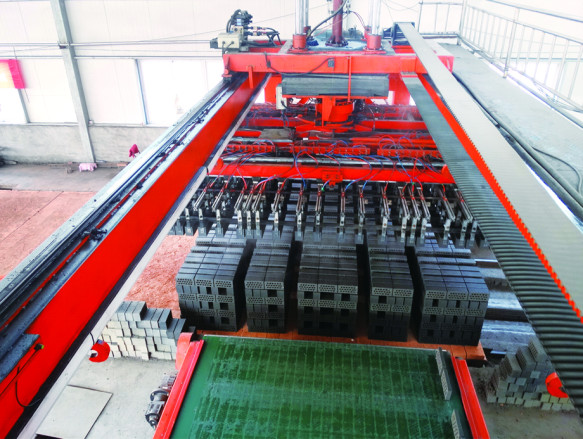Automatic Shale All Steel Red Bricks Robot Stacking System