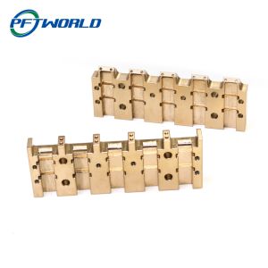 China Electronic Turning CNC Brass Parts 5 Axis Zinc Titanium Plating wholesale
