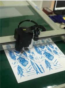 China Sticker Decal Kiss Cut Plotter Half Cut Flatbed Cutting Machine wholesale