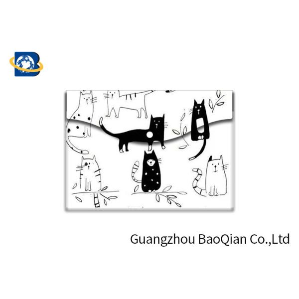 Coloful Picture 3D Lenticular Printing Service Plastic File Bag / Folder