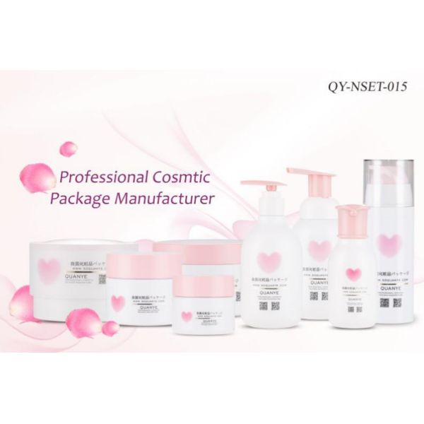 Round Empty Cosmetic Bottles With Lotion Pump , Empty Beauty Bottles
