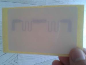 ISO 18000-6B Self-adhesive Prevent Tear Off Tag, U CODE HSL(SL3 ICS30) Auto Windshield Adhesive Tag, ETC Adhesive Tag
