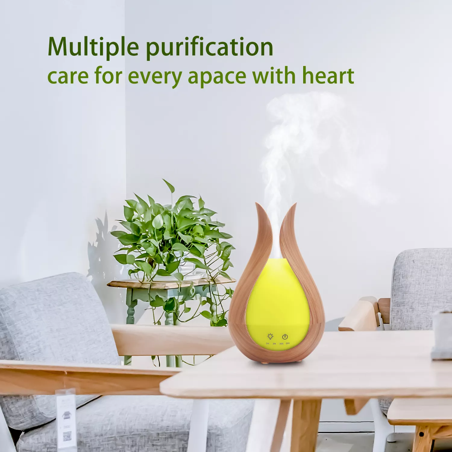 Household Aromatherapy Machine Aroma Diffuser 300ML Capacity Portable Mini Ultrasonic Air Humidifiers With Night Light