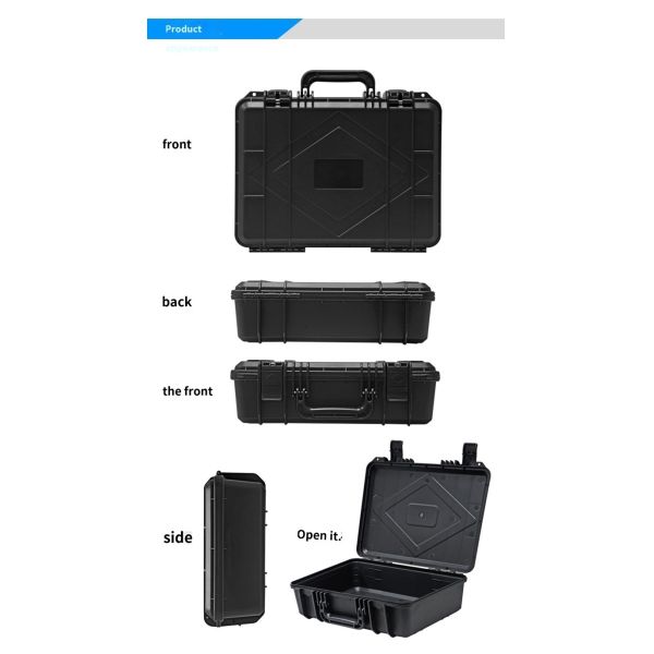 Space Saving Customizable Portable Tool Box with High-Density Sponge for Secure Storage