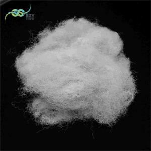 China 70D Recycled Non siliconized Hollow Conjugated Polyester Fiber 72mm Gray wholesale