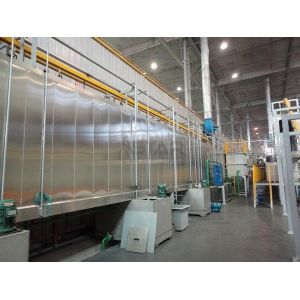China Suspended Tunnel Electrostatic Powder Coating Line Surface Pretreatment Equipment wholesale