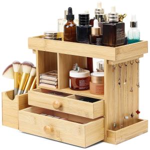 China OEM Bamboo Wooden Jewelry Organizer Storage Box With Drawer wholesale