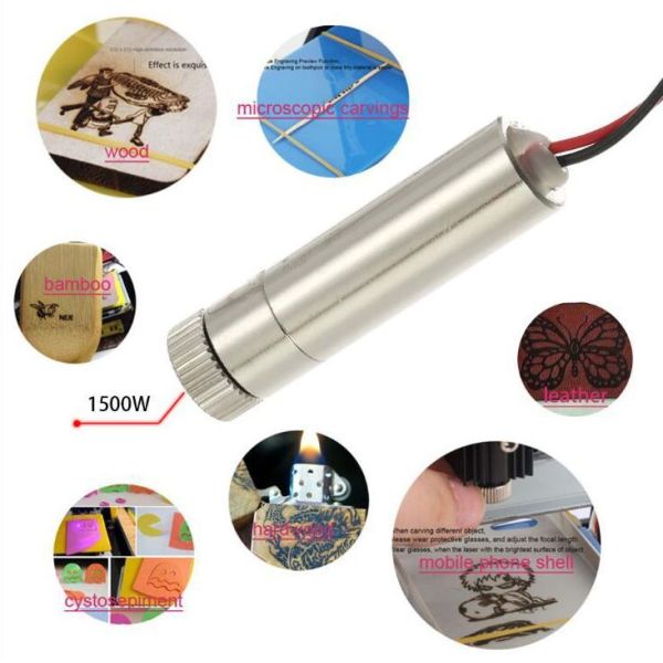 405nm 1500mw Violet Laser Module For CNC Router Laser Cutter DIY Carving Engraving Machine Laser Engraver Accessories