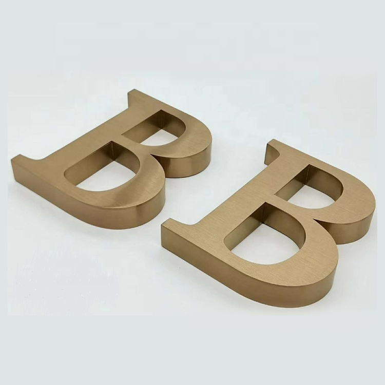 Stainless Steel 3D Metal Letter Sign for Minjiang Snow Custom Store Non-Illuminated