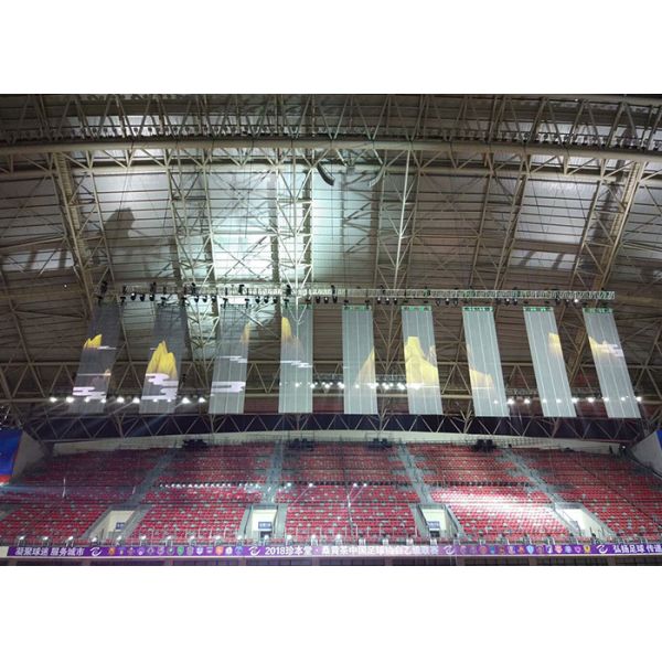 1920HZ Led Glass Display RGB Transparent Led Screens For Shops