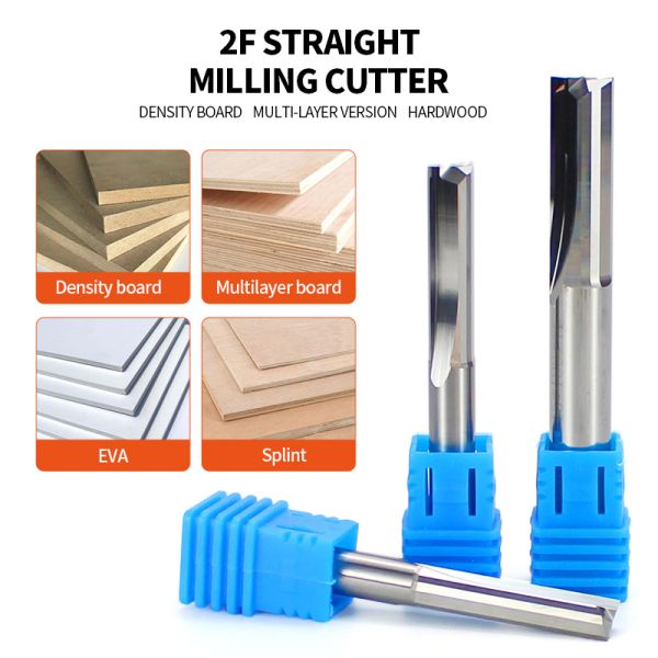 High Quality Solid Carbide CNC Milling Cutter Bits Wood Spindle Router Straight Bit-Custom ODM Support Price