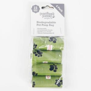 China Outer Bag Packed Tie Handle Biodegradable Dog Waste Bags Earth Friendly on sale